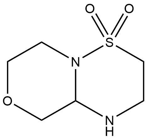 hexahydro-1H-4lambda6-[1,2,4]thiadiazino[3,2-c]morpholine-4,4-dione Structural