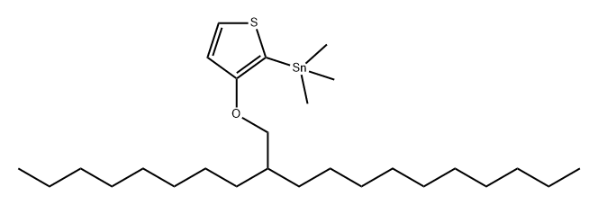 Stannane, trimethyl[3-[(2-octyldodecyl)oxy]-2-thienyl]- Structural