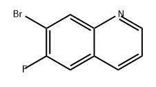 Quinoline, 7-bromo-6-fluoro- Structural