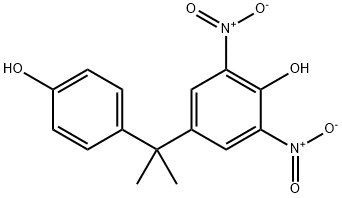 Phenol, 4-[1-(4-hydroxyphenyl)-1-methylethyl]-2,6-dinitro- Structural