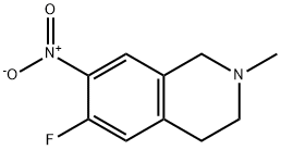 Isoquinoline, 6-fluoro-1,2,3,4-tetrahydro-2-methyl-7-nitro- Structural