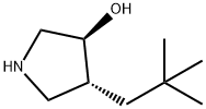 rac-(3R,4S)-4-(2,2-dimethylpropyl)pyrrolidin-3-ol hydrochloride, trans Structural