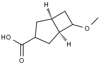 rac-(1R,5R)-6-methoxybicyclo[3.2.0]heptane-3-carboxylic acid Structural