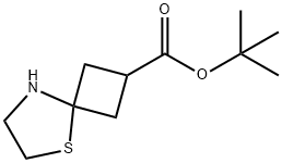 tert-butyl 5-thia-8-azaspiro[3.4]octane-2-carboxylate Structural