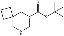 tert-butyl 6,8-diazaspiro[3.5]nonane-6-carboxylate Structural