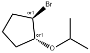 rac-(1R,2R)-1-bromo-2-(propan-2-yloxy)cyclopentane Structural