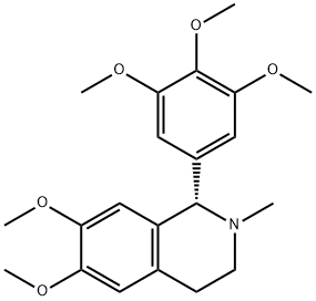 Isoquinoline, 1,2,3,4-tetrahydro-6,7-dimethoxy-2-methyl-1-(3,4,5-trimethoxyphenyl)-, (1S)- Structural