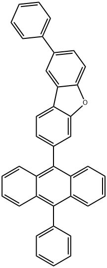 Dibenzofuran, 2-phenyl-7-(10-phenyl-9-anthracenyl)- Structural