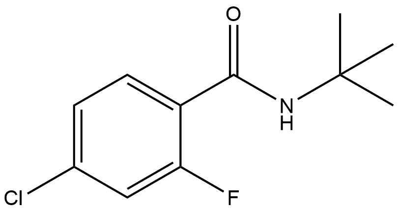 N-(tert-butyl)-4-chloro-2-fluorobenzamide Structural