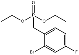Phosphonic acid, [(2-bromo-4-fluorophenyl)methyl]-, diethyl ester Structural