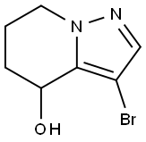 Pyrazolo[1,5-a]pyridin-4-ol, 3-bromo-4,5,6,7-tetrahydro- Structural