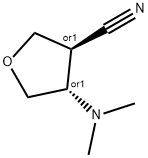 rac-(3R,4S)-4-(dimethylamino)oxolane-3-carbonitrile, trans Structural
