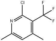 Pyridine, 2-chloro-4,6-dimethyl-3-(trifluoromethyl)- Structural