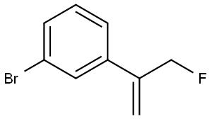 Benzene, 1-bromo-3-[1-(fluoromethyl)ethenyl]- Structural