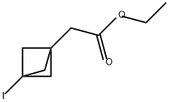 Bicyclo[1.1.1]pentane-1-acetic acid, 3-iodo-, ethyl ester Structural