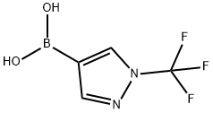 Boronic acid, B-[1-(trifluoromethyl)-1H-pyrazol-4-yl]- Structural