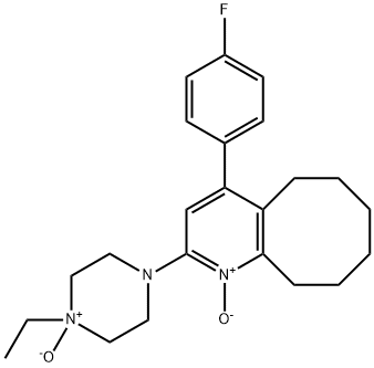 Cycloocta[b]?pyridine, 2-?(4-?ethyl-?4-?oxido-?1-?piperazinyl)?-?4-?(4-?fluorophenyl)?-?5,?6,?7,?8,?9,?10-?hexahydro-?, 1-?oxide Structural