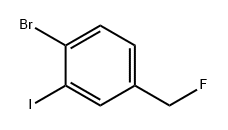 Benzene, 1-bromo-4-(fluoromethyl)-2-iodo- Structural