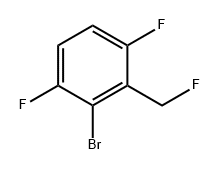 Benzene, 2-bromo-1,4-difluoro-3-(fluoromethyl)- Structural