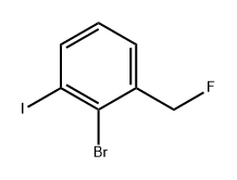 Benzene, 2-bromo-1-(fluoromethyl)-3-iodo- Structural