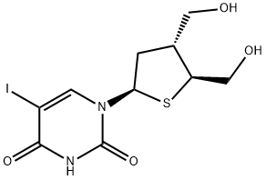 Uridine, 2',3'-dideoxy-3'-(hydroxymethyl)-5-iodo-4'-thio- (9CI) Structural