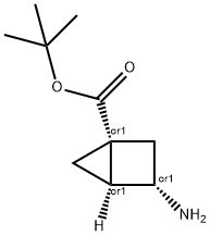 Bicyclo[2.1.0]?pentane-?1-?carboxylic acid, 3-?amino-?, 1,?1-?dimethylethyl ester, (1R,?3S,?4S)?-?rel- Structural