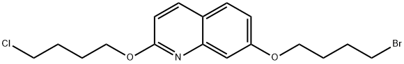 Quinoline, 7-(4-bromobutoxy)-2-(4-chlorobutoxy)- Structural