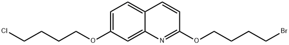 Quinoline, 2-(4-bromobutoxy)-7-(4-chlorobutoxy)- Structural