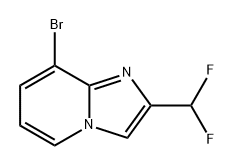 Imidazo[1,2-a]pyridine, 8-bromo-2-(difluoromethyl)- Structural