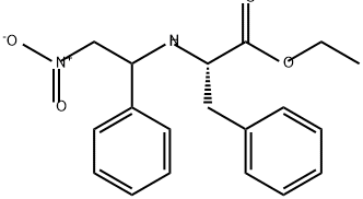 L-Phenylalanine, N-(2-nitro-1-phenylethyl)-, ethyl ester Structural