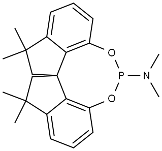 Diindeno[7,1-de:1',7'-fg][1,3,2]dioxaphosphocin-5-amine, 10,11,12,13-tetrahydro-N,N,10,10,13,13-hexamethyl-, (11aR)- Structural