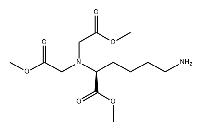 L-Lysine, N2,N2-bis(2-methoxy-2-oxoethyl)-, methyl ester Structural