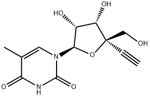 Uridine, 4'-C-ethynyl-5-methyl- (9CI) Structural