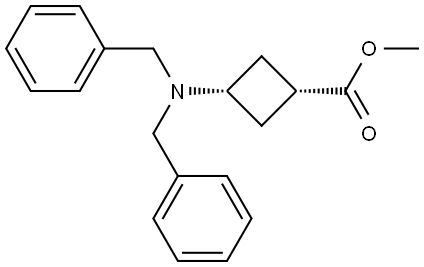methyl cis-3-(dibenzylamino)cyclobutanecarboxylate Structural