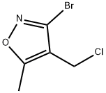 Isoxazole, 3-bromo-4-(chloromethyl)-5-methyl- Structural