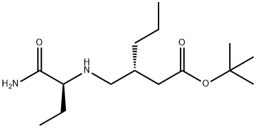 Hexanoic acid, 3-[[[(1S)-1-(aminocarbonyl)propyl]amino]methyl]-, 1,1-dimethylethyl ester, (3R)- Structural