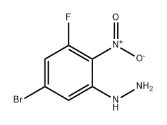 Hydrazine, (5-bromo-3-fluoro-2-nitrophenyl)- Structural