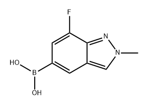 Boronic acid, B-(7-fluoro-2-methyl-2H-indazol-5-yl)- Structural