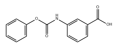 Benzoic acid, 3-[(phenoxycarbonyl)amino]- Structural
