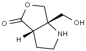 rel-(3aR,6aR)-Hexahydro-6a-(hydroxymethyl)-4H-furo[3,4-b]pyrrol-4-one Structural