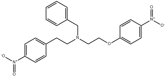 Benzeneethanamine, 4-nitro-N-[2-(4-nitrophenoxy)ethyl]-N-(phenylmethyl)- Structural