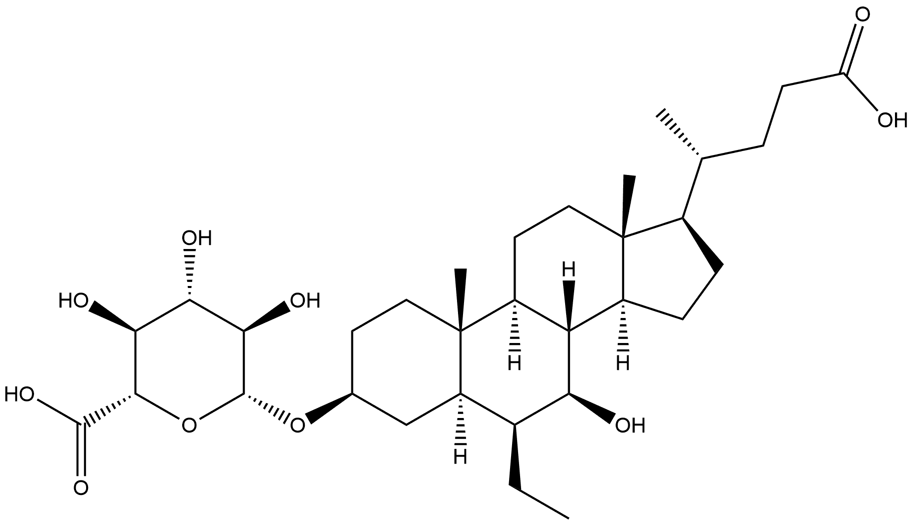 Obeticholic acid 3-O-β-D-glucuronide Structural