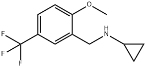 N-Cyclopropyl-2-methoxy-5-(trifluoromethyl)benzenemethanamine Structural