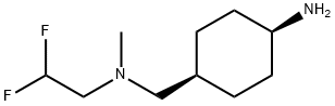 Cyclohexanemethanamine, 4-amino-N-(2,2-difluoroethyl)-N-methyl-, cis-