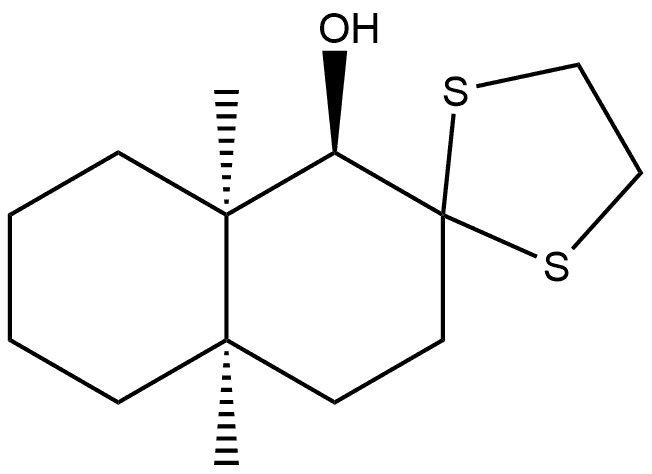 Spiro[1,3-dithiolane-2,2'(1'H)-naphthalen]-1'β-ol, octahydro-4'aα,8'aα-dimethyl- (8CI) Structural