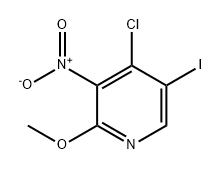 Pyridine, 4-chloro-5-iodo-2-methoxy-3-nitro- Structural