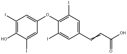 2-Propenoic acid, 3-[4-(4-hydroxy-3,5-diiodophenoxy)-3,5-diiodophenyl]-