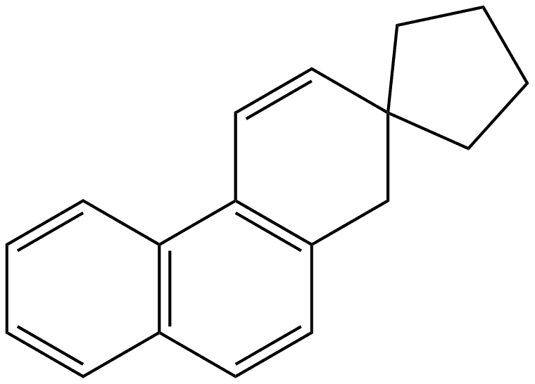 Spiro[cyclopentane-1,2'(1'H)-phenanthrene] (9CI) Structural