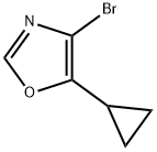 Oxazole, 4-bromo-5-cyclopropyl- Structural