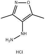 Isoxazole, 4-hydrazinyl-3,5-dimethyl-, hydrochloride (1:1) Structural